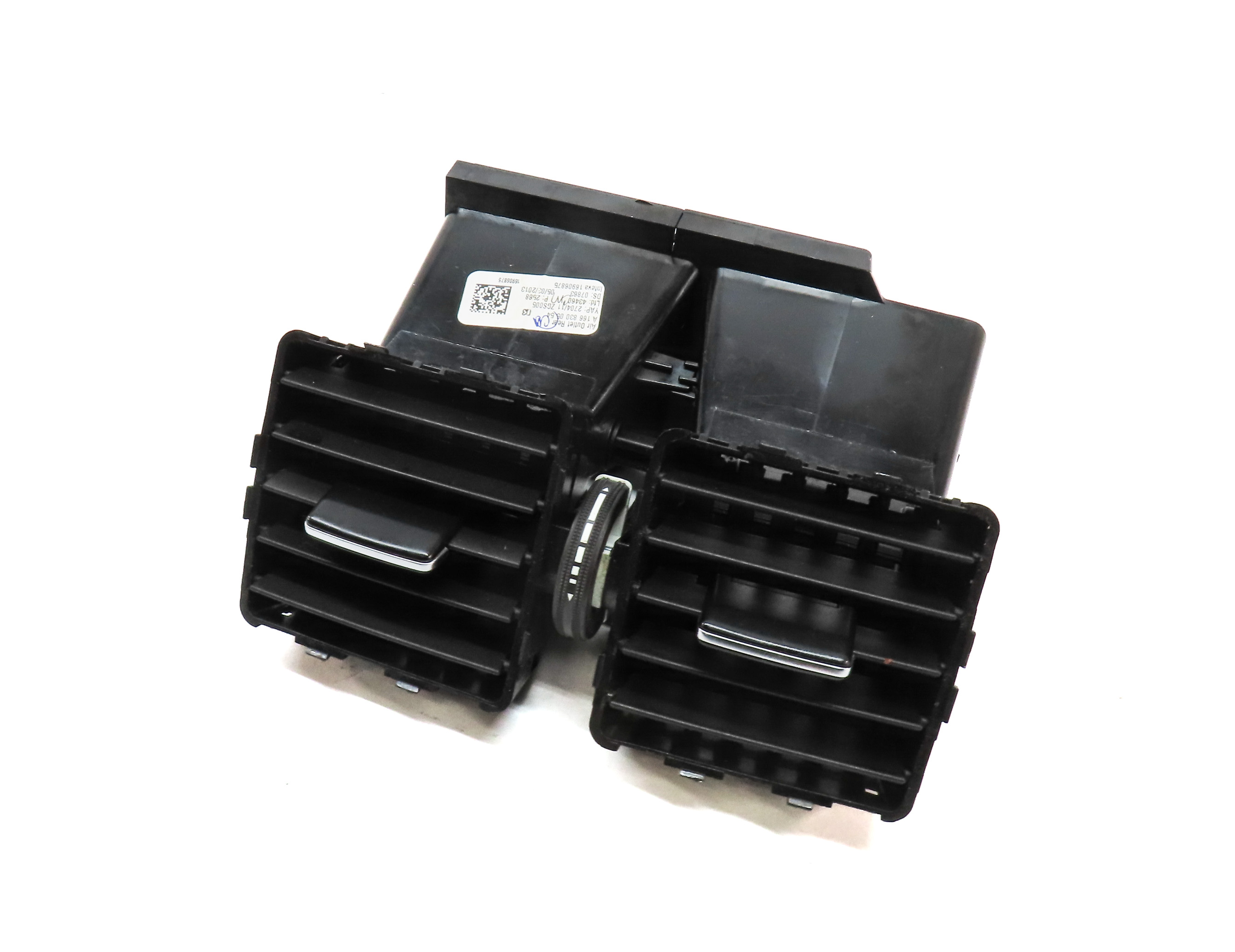 13 MERCEDES GL450 (X166) REAR CENTER CONSOLE HEAT AIR AC HVAC DUAL VENT (BLACK) — exact item pictured